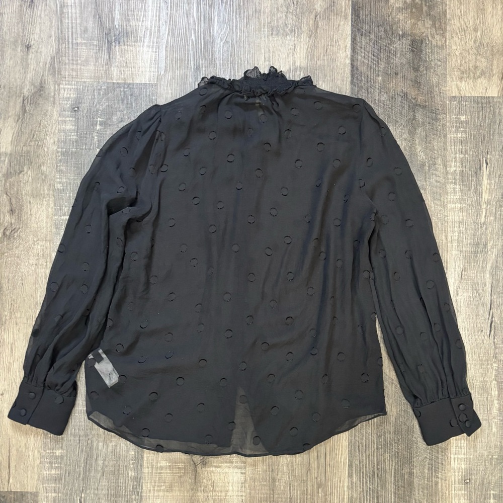 Kate Spade-Women’s Bakery Dot Devore Top, GUC - Picture 6 of 12